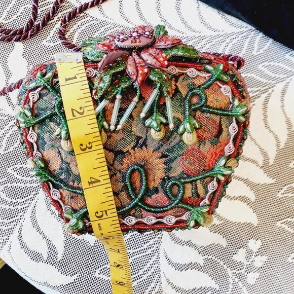 Mary Francis Tapestry Beaded Crossbody - Picture 10 of 15
